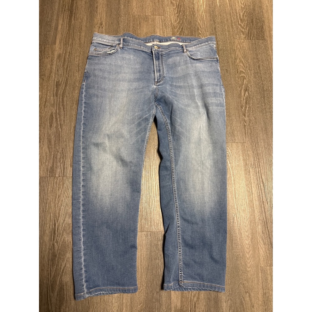 Faherty Brand Mens Light Wash Straight Leg Denim Jeans Size 42 x 29
